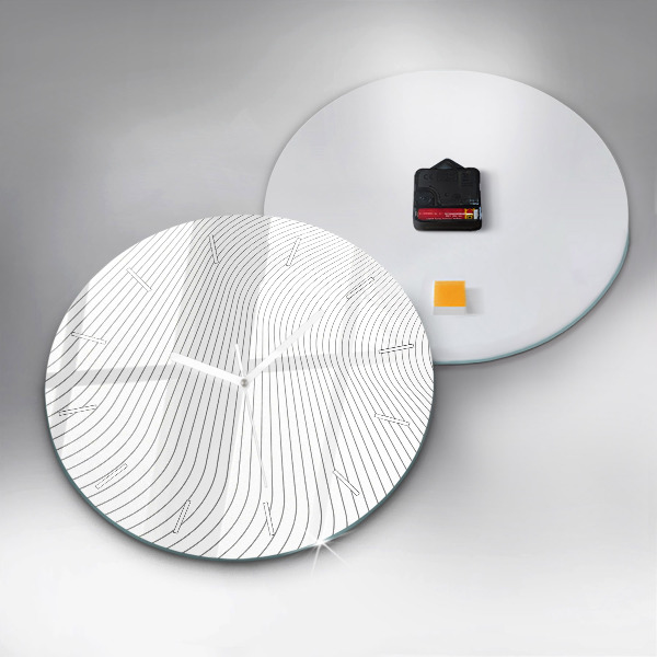 Orologio rotondo Linee di astrazione