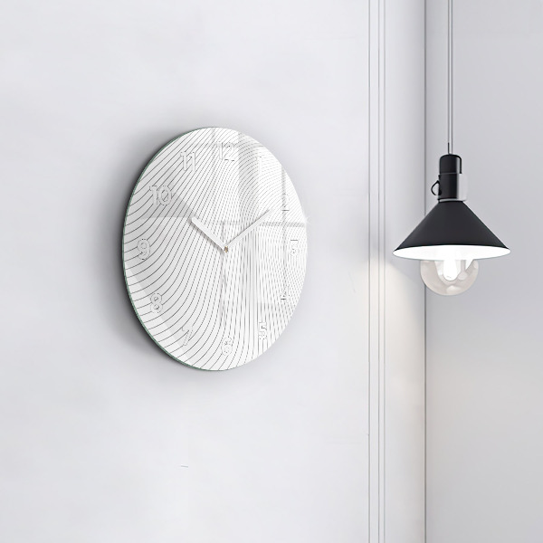 Orologio rotondo Linee di astrazione