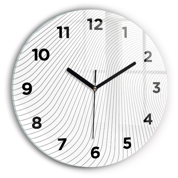 Orologio rotondo Linee di astrazione
