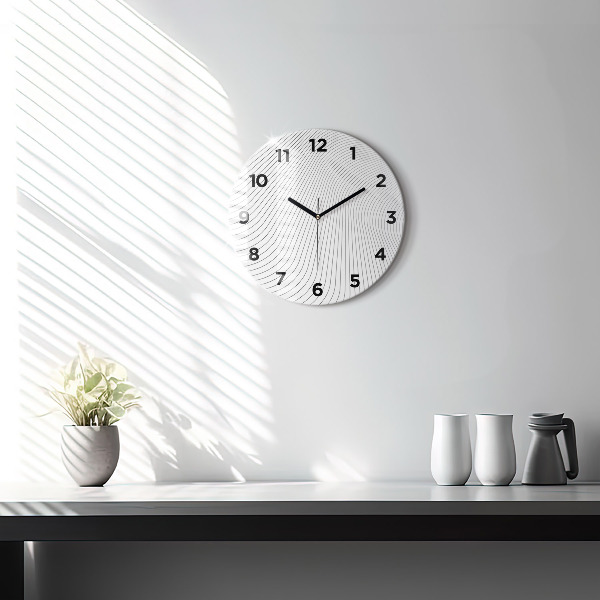 Orologio rotondo Linee di astrazione