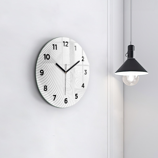 Orologio rotondo Linee di astrazione