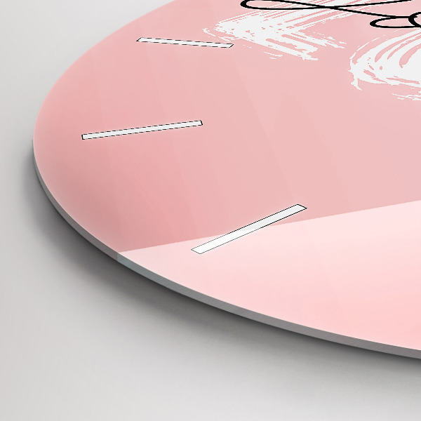 Orologio rotondo La scritta Ama te stesso