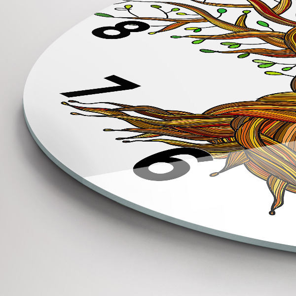 Orologio rotondo Albero e radici