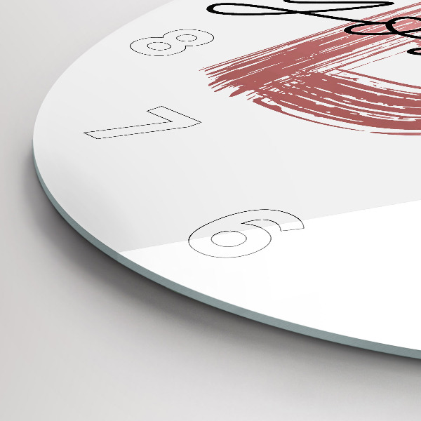 Orologio rotondo La scritta Sii te stesso