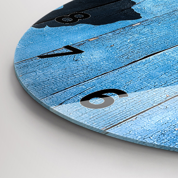 Orologio rotondo Mappa del mondo su tavole