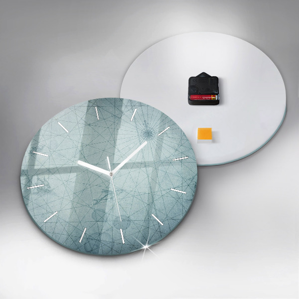 Orologio rotondo Mappa d'epoca