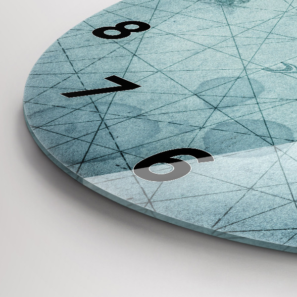 Orologio rotondo Mappa d'epoca