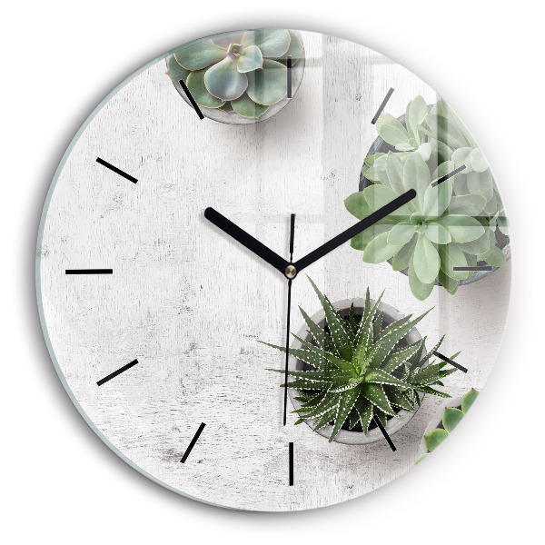 Orologio rotondo Piante ornamentali