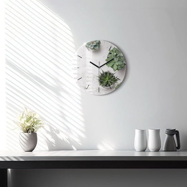 Orologio rotondo Piante ornamentali
