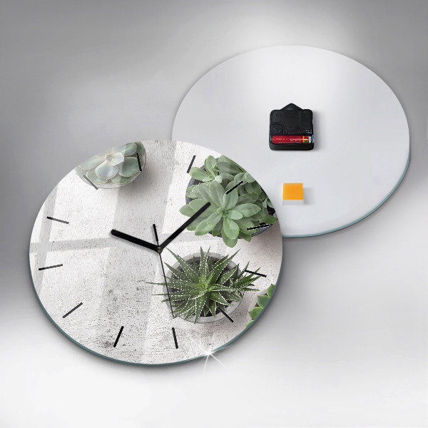Orologio rotondo Piante ornamentali