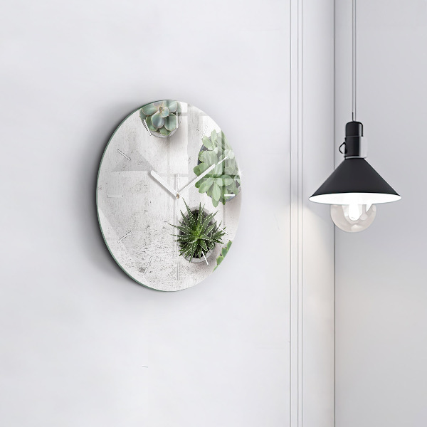 Orologio rotondo Piante ornamentali