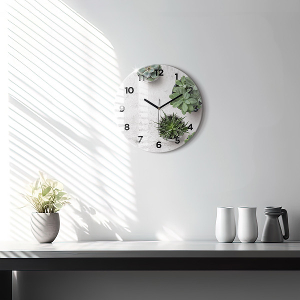 Orologio rotondo Piante ornamentali
