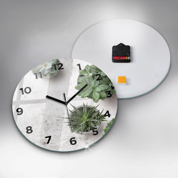 Orologio rotondo Piante ornamentali