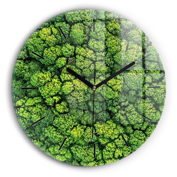 Orologio rotondo Foresta dall'alto