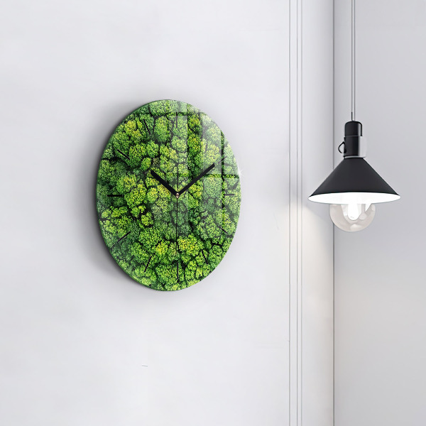 Orologio rotondo Foresta dall'alto