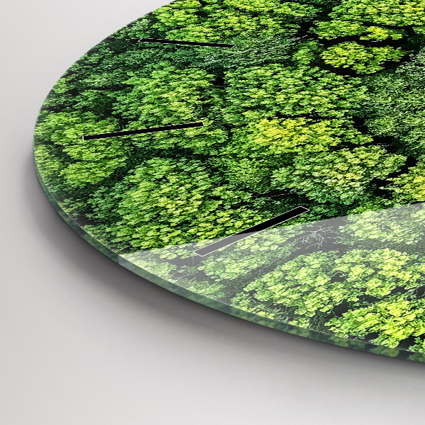 Orologio rotondo Foresta dall'alto