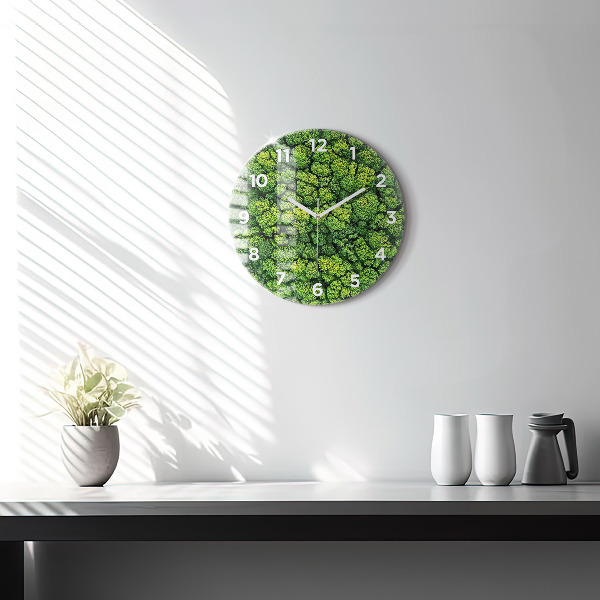 Orologio rotondo Foresta dall'alto
