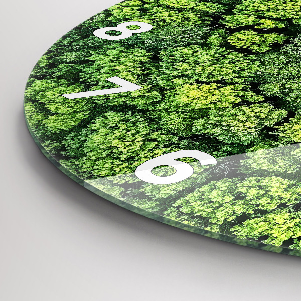 Orologio rotondo Foresta dall'alto