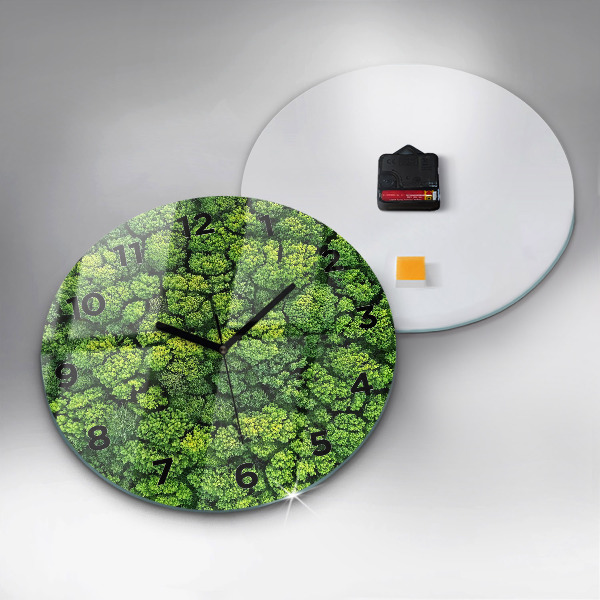 Orologio rotondo Foresta dall'alto