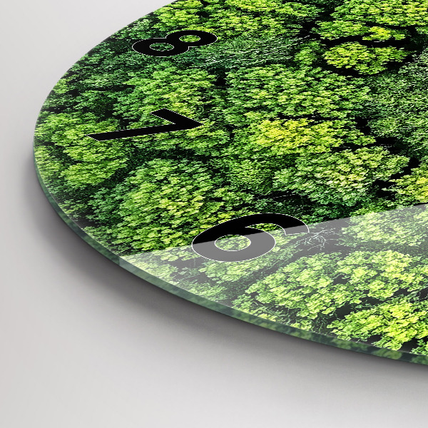Orologio rotondo Foresta dall'alto