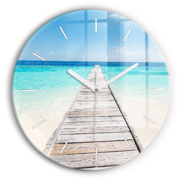 Orologio rotondo Isola tropicale
