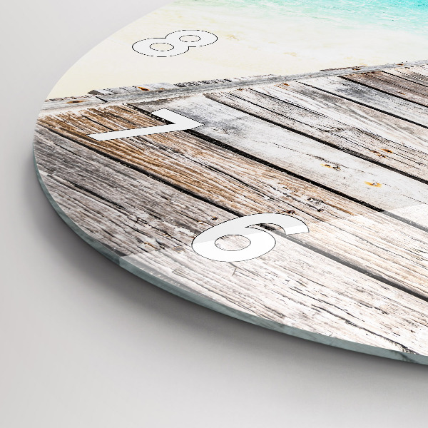 Orologio rotondo Isola tropicale