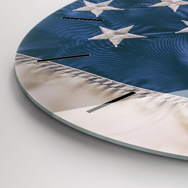 Orologio rotondo bandiera americana