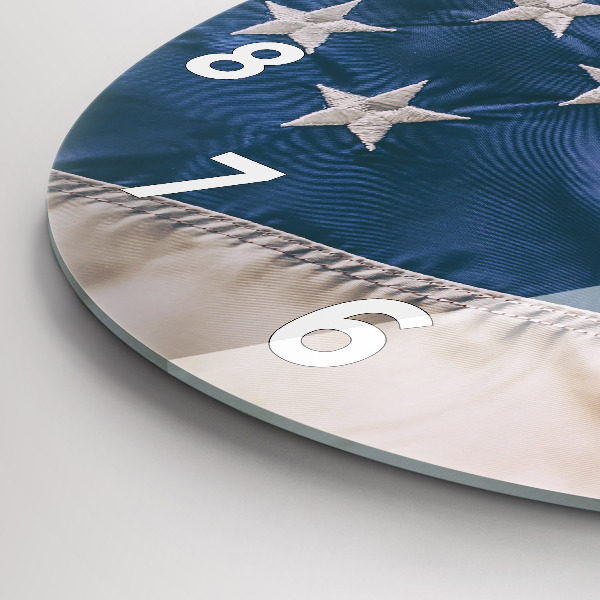 Orologio rotondo bandiera americana