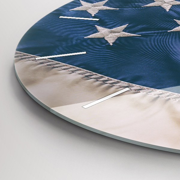 Orologio rotondo bandiera americana