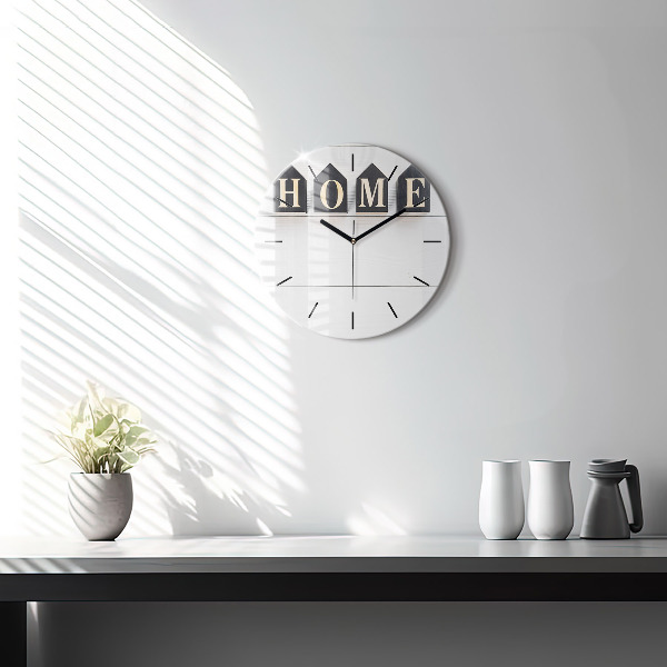 Orologio rotondo La casa dell'iscrizione