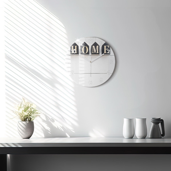 Orologio rotondo La casa dell'iscrizione