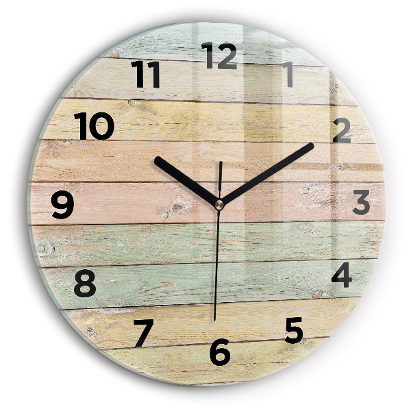 Orologio rotondo Tavole colorate