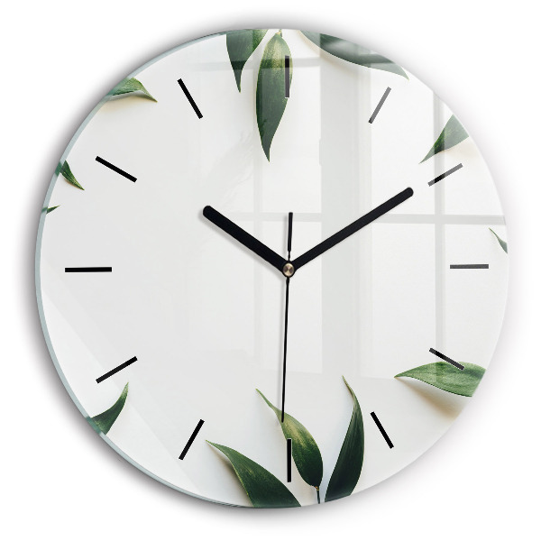 Orologio rotondo Cornice fogliare
