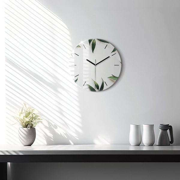 Orologio rotondo Cornice fogliare