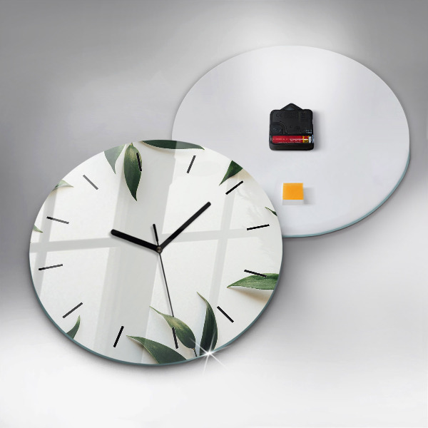 Orologio rotondo Cornice fogliare