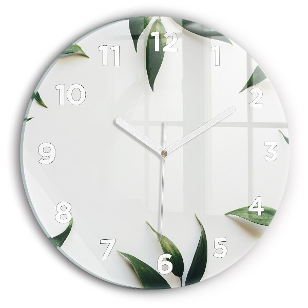 Orologio rotondo Cornice fogliare