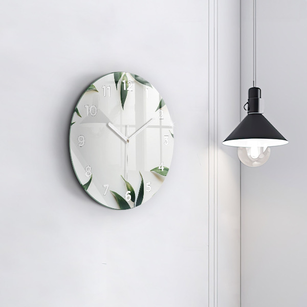 Orologio rotondo Cornice fogliare