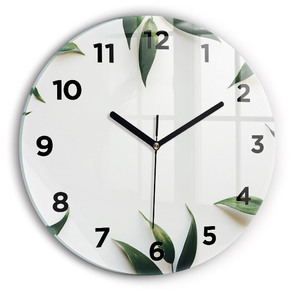 Orologio rotondo Cornice fogliare
