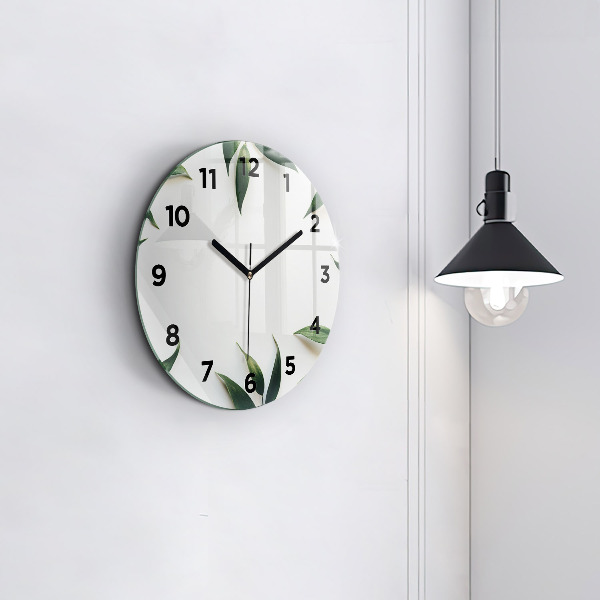 Orologio rotondo Cornice fogliare