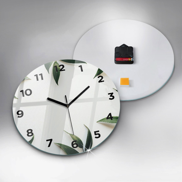 Orologio rotondo Cornice fogliare