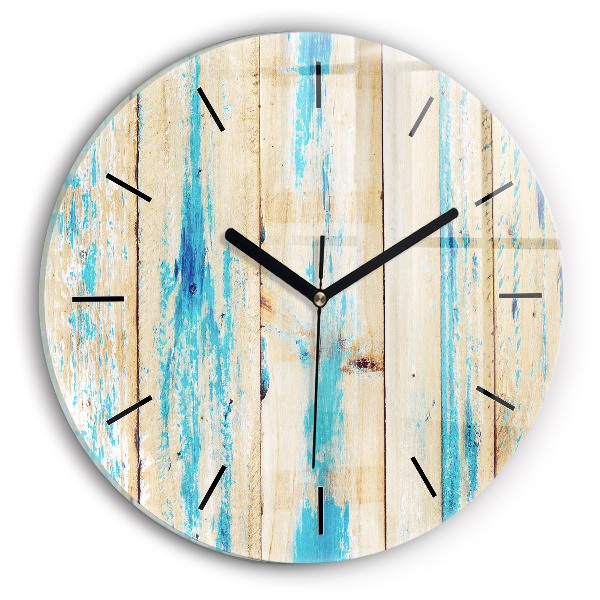Orologio rotondo Legno graffiato