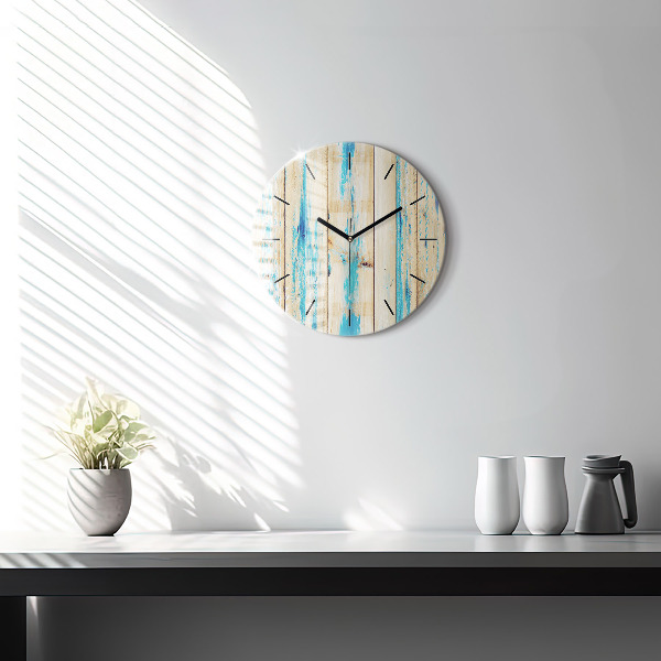 Orologio rotondo Legno graffiato