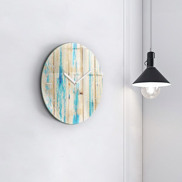 Orologio rotondo Legno graffiato
