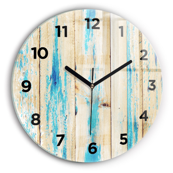 Orologio rotondo Legno graffiato