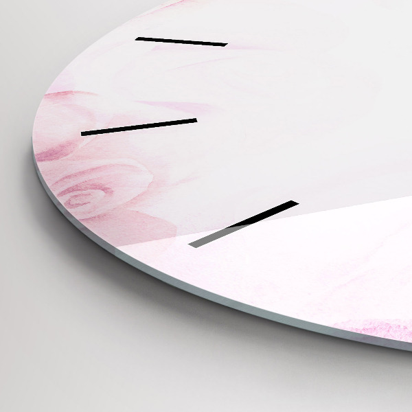 Orologio rotondo Rose astratte