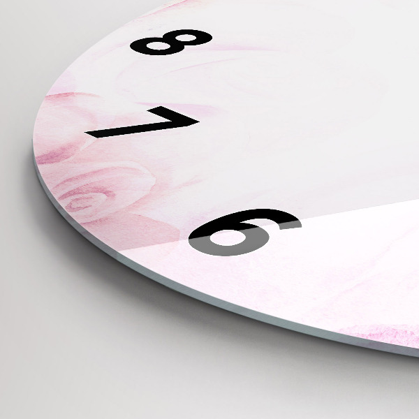 Orologio rotondo Rose astratte