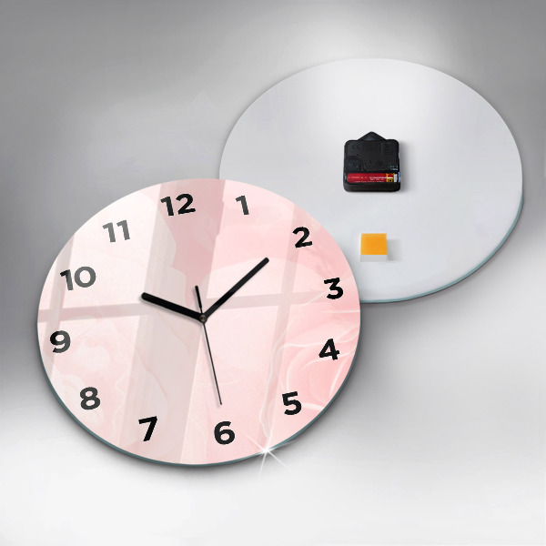 Orologio rotondo Rose in fiore