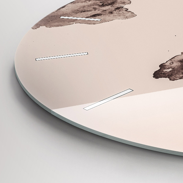 Orologio rotondo Mappa del mondo ad acquerello