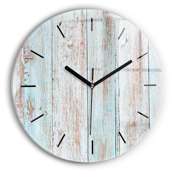 Orologio rotondo Legno pastello