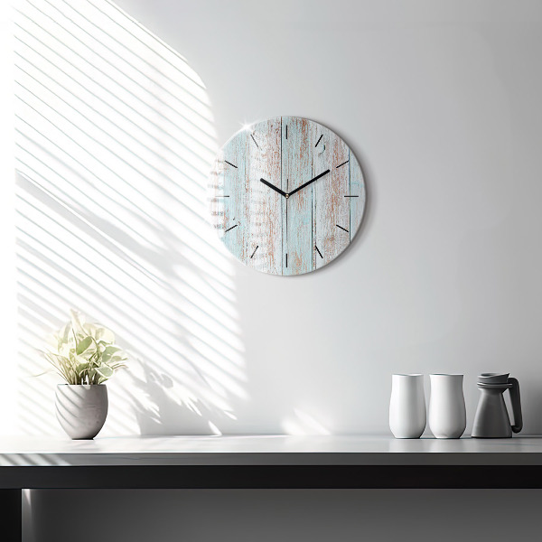 Orologio rotondo Legno pastello